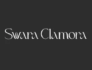 Swara Clamora font