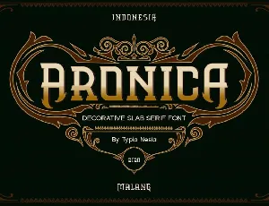 Aronica font