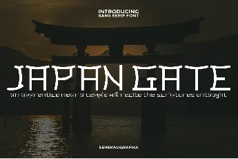 Japan Gate demo font