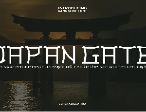 Japan Gate demo font