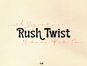 Rush Twist Demo font