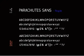 Parachutes font