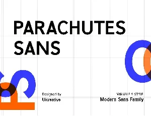 Parachutes font