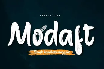 Modaft Script font