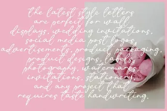 Qualitative Handwritten font