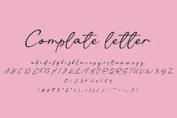 Qualitative Handwritten font