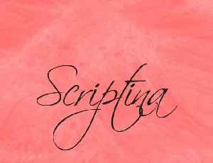 Scriptina Family font