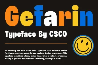 Gefarin font