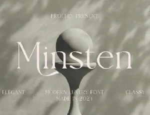 Minsten Script font