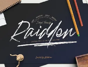 Raidden Script Family font