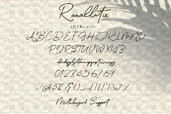 Ronallatie font