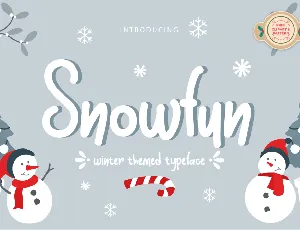 Snowfun font