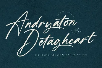 Andryaton Detagheart font