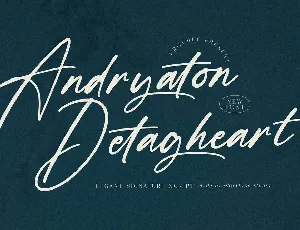 Andryaton Detagheart font