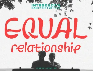 Equal Relationship Demo font