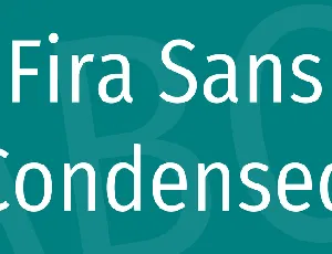 Fira Sans Condensed font