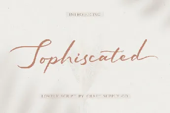 Sophiscated font