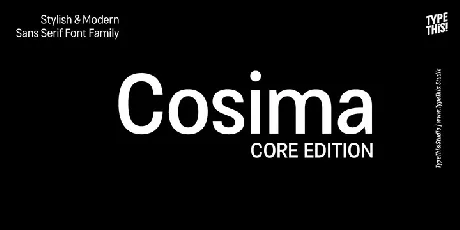 Cosima Core font