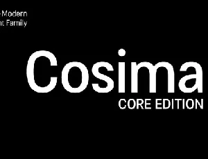 Cosima Core font