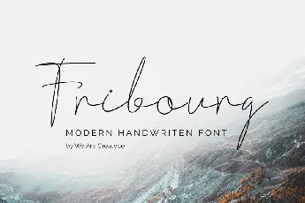 Fribourg Handwriten font