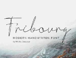 Fribourg Handwriten font