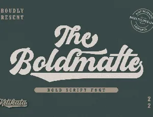 Boldmatte font