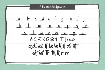 A Note font