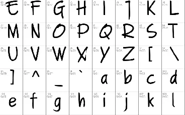 A Note font