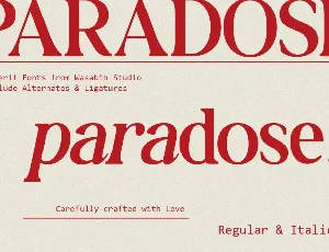 Ws Paradose font