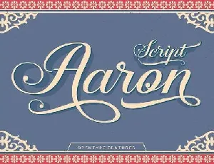 Aaron Script Free font