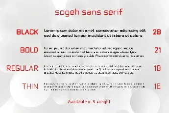 Sogeh font