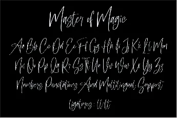 Master of Magic font