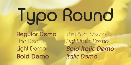 Typo Round font