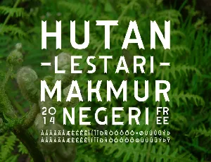 Hutan Lestari font