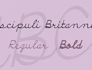 Discipuli Britannica font