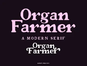 Organ Farmer font