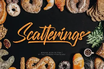 Scatterings Brush font