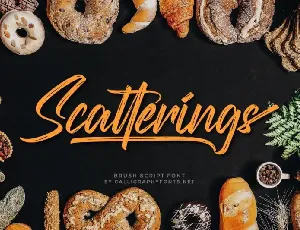 Scatterings Brush font