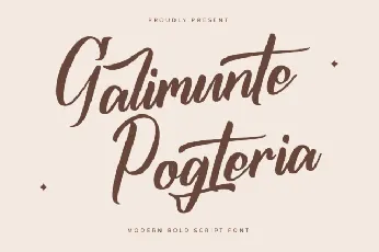 Galimunte Pogteria font