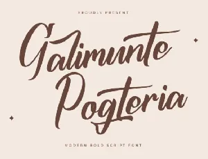 Galimunte Pogteria font