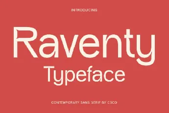 Raventy font