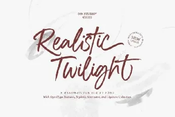 Realistic Twilight font