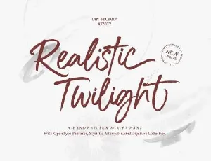 Realistic Twilight font