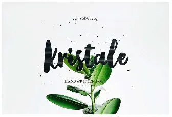 Kristale Script Free font