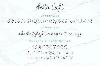 Eberta Light Demo font