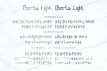 Eberta Light Demo font