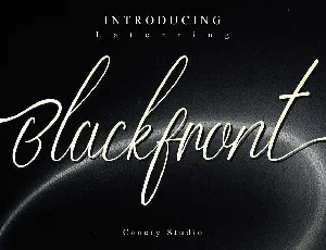 Blackfront font