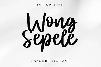 Wong Sepele - Personal Use font