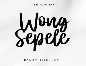 Wong Sepele - Personal Use font