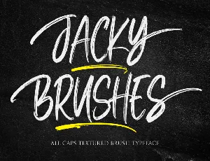 Jacky Brushes font